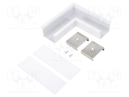 LIITIN 90° - VALKOINEN - ALUMIINI - VARIO30-07 - Profiilit LED nauhoille - TOP-V4790001 - 1