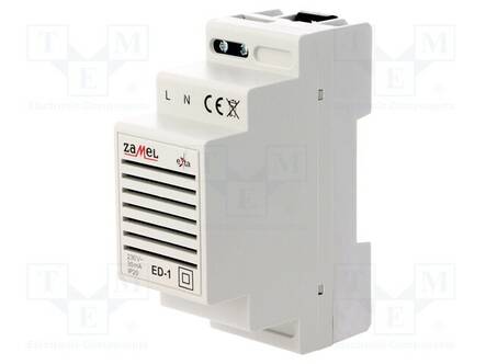 MERKINANTOLAITE - 230VAC - IP20 - DIN-KISKOLLE - 90X35X66MM - Sulakeasennustarvikkeet - ED-1 - 1