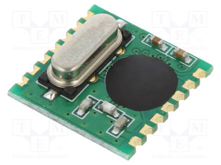 MODUULI: RF - FM-VASTAANOTIN - FSK - 433,92MHZ - SPI - -109DBM - SMD - RF moduulit - RFM01-433S1 - 1