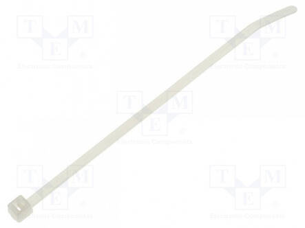 NIPPUSIDE - L: 100MM - W: 2,5MM - LUONNOLLINEN - POLYAMIDI - 80N - UL94V-2 - Nippusiteet - T18R-PA46-NA-M1 - 1