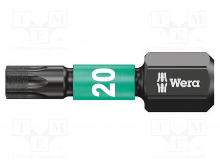 RUUVAUSKÄRKI - TORX® - TX20 - 1/4" - KOK.PIT: 25MM - Ruuvauskärjet - WERA.05057624001 - 1