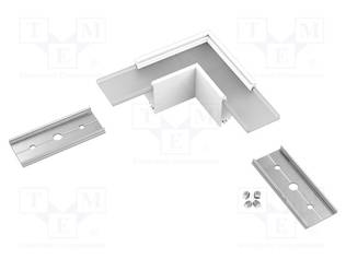 LIITIN 90° - VALKOINEN - ALUMIINI,POLYKARBONAATTI - LINEA20 - Profiilit LED nauhoille - TOP-C1860001 - 1