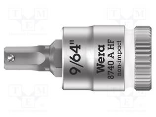 HYLSY - TUUMA-HEX-PLUS KUUSIOKOLOAVAIN,HYLSY-HEX 9/64" - 1/4" - Hylsyavaimet - WERA.05003384001 - 1