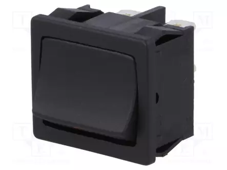 KEINUKYTKIN - DPST - AS: 2 - ON-OFF - 12A/250VAC - MUSTA - IP40 - EI OLE - 1802 - Keinukytkimet - 1802.1121 - 1