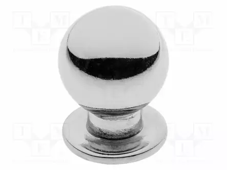 KNOB - Ø: 17MM - H: 23MM - ZAMAK - PLATING: GALVANIZED - FURNITURE - SPHERE - Sormiruuvit ja nupit - GTV-GZ-WP1155-01 - 1