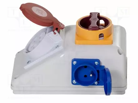 KOJEISTO - IP44 - RAPPAUKSEN PÄÄLLE - ABS - RUUVIKIERRE: PG21 - Sulakeasennustarvikkeet - B.165101 - 2