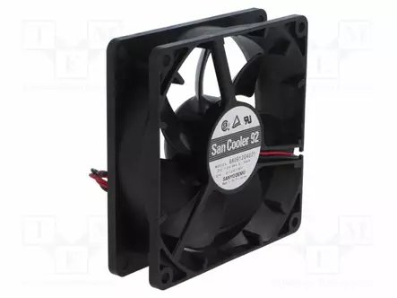 LAITETUULETIN - DC - 12VDC - 92X92X25MM - 105,6M3/H - 43DBA - DC 12V tuulettimet - 9A0912G4021 - 1