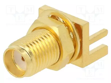 LIITIN: SMA - N LIITINAARAS - REUNA-MIDDLE BOARD MOUNT - 50OHM - SMA, SMB, SMC liittimet - BU-1420701871 - 1