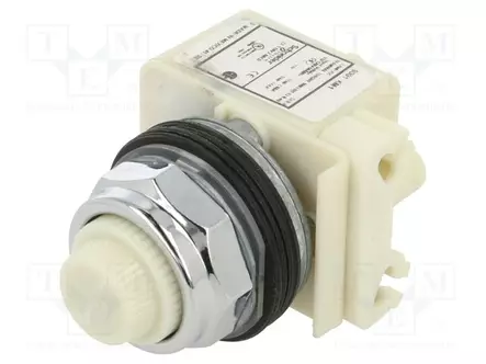 MERKKIVALO - 30MM - 9001K - Ø30,5MM - 110÷120VAC - VALKOINEN - -25÷70°C - Taulukytkimien lisävarusteet - 9001KP1W31 - 1