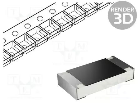 VASTUS: THIN FILM - TARKKUUS-SMD - 1206 - 68OHM - 0,25W - ±0,1% - AR - 200V - SMD vastukset - AR1206-68R-0.1 - 1