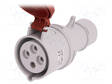 3-VAIHE AC VIRTALIITIN - PISTOKE - NAARAS - 32A - 400VAC - IP44 - AC liittimet ja rungot - PB.1041 - 1