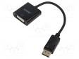 ADAPTERI - DISPLAYPORT-PISTOKE,DVI-I (24+5) PISTORASIA - 0,2M - HDMI, DVI, DisplayPort johdot - SAVKABELCL-91 - 1