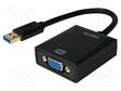 ADAPTERI - USB 2.0,USB 3.0 - MUSTA - LIITTIMEN VÄRI: MUSTA - USB kaapelit ja adapterit - UA0231 - 1