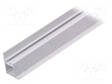 ALUMIINIPROFIILI LED-NAUHOILLE - MAITOLASI - VALKOINEN - L: 1M - FRAME14 - Profiilit LED nauhoille - TOP-58810001 - 2