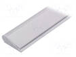 ALUMIINIPROFIILI LED-NAUHOILLE - MAITOLASI - VALKOINEN - L: 1M - WALLE12 - Profiilit LED nauhoille - TOP-58000101 - 2