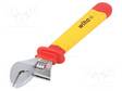 WRENCH: ADJUSTABLE - INSULATED - JAW CAPACITY: 30MM - 1KVAC - Jakoavaimet - WIHA.43061 - 1