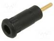 LABORATORY CONNECTOR: 2MM BANANA - SOCKET - 10A - 29MM - MUSTA - Banaanijatkoliittimet - SEB2-R-21 - 1