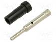 LABORATORY CONNECTOR: 2MM BANANA - SOCKET - 10A - 30VAC - 60VDC - MUSTA - Banaanijatkoliittimet - EPB-2NS-21 - 1