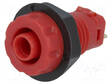 LABORATORY CONNECTOR: 4MM BANANA - SOCKET - 1KVDC - 30A - PUNAINEN - Banaanijatkoliittimet - FCR14461 - 1