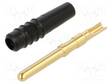 LABORATORY CONNECTOR: 2MM BANANA - PLUG - 10A - 30VAC - 60VDC - MUSTA - Banaaniliittimet 2mm - SLS2-S-21 - 1