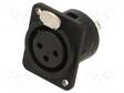 CONNECTOR CHASS. CON. FEMALE 3POLE B W/M3 - Erikoisliittimet - NTR-NC3FDM3-L-B-1 - 1