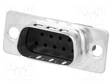D-SUB LIITIN - PIN: 9 - PISTOKE - UROS - JOHTOON - SUORA - PURISTUS - D liittimet - HDP20-1672921 - 1