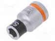 HYLSY - 6-KULMA,HYLSY-HEX 5,5MM - 1/4" - KÄRJEN PIT: 23MM - Hylsyavaimet - WERA.05003720001 - 1