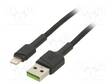 KAAPELI - USB 2.0 - APPLE LIGHTNING-PISTOKE,USB A PISTOKE - 1,2M - USB kaapelit ja adapterit - GC-KABGC21 - 1