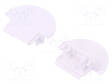 LED PROFIILIN PÄÄTYPALA - VALKOINEN - 2KPL - ABS - GROOVE10 - Profiilit LED nauhoille - TOP-76500001 - 1