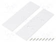 LED PROFIILIN PÄÄTYPALA - VALKOINEN - 2KPL - TERÄS - 33,4X105,7X2MM - Profiilit LED nauhoille - TOP-V4590001 - 1