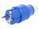 AC LIITIN-UROS - PISTOKE - 2P+PE - 250VAC - 16A - SININEN - PIN: 2 - AC liittimet ja rungot - TYP131 - 1