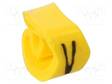 MERKIT - MERKINTÄ: V - 4÷10MM - PVC - KELTAINEN - -30÷80°C - CLI C - W: 7MM - Kaapeleiden merkintä - WM-0251311681 - 1