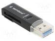 MUISTIKORTINLUKIJA: MUISTI-USB A-PISTOKE - USB 3.0 - MUSTA - Tietokonetarvikkeet - muut - UHB-CR3-01 - 1