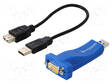 MUUTTAJA - RS232/USB - PORTTIEN LUKU: 1 - IP30 - 89X35X20MM - 0÷60°C - Teollisuusverkot - US-101 - 1