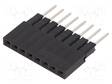 PIIKKIRIMALIITIN - N LIITINAARAS - PIN: 8 - THT - SUORA - 3A - 2,54MM - 1X8 - Piikkirimaliittimet - DS1023-05-1X8B81 - 1