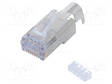 LIITIN: RJ45 - PISTOKE - 44915 - PIN: 8 - CAT: 6 - SUOJATTU - KULLATTU - 8P8C - RJ liittimet - MX-44915-0021 - 1