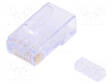 LIITIN: RJ45 - PISTOKE - 44915 - PIN: 8 - CAT: 6 - KULLATTU - 8P8C - JOHTOON - RJ liittimet - MX-44915-0001 - 1
