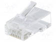 LIITIN: RJ45 - PISTOKE - CAT: 6A - SUOJAAMATTOMAT - KULLATTU - 8P8C - UROS - RJ liittimet - LOG-MP0071 - 1