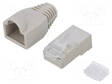 LIITIN: RJ45 - PISTOKE - PIN: 8 - CAT: 6 - SUOJATTU,SUOJAN KANSSA - 8P8C - RJ liittimet - LOG-MP0021 - 1