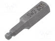 RUUVAUSKÄRKI - KUUSIOKOLO,PYÖRISTETTY - HEX 3MM - 1/4" - Ruuvauskärjet - WERA.05056352001 - 1