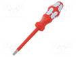SCREWDRIVER: INSULATED - TORX® - TX30 - BLADE LENGTH: 100MM - Ruuvimeisselit ja sarjat - WERA.05022766001 - 1