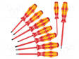 SCREWDRIVER: INSULATED-SET - INSULATED - PZ1/SL,PZ2/SL - 1KVAC - Ruuvimeisselit ja sarjat - WERA.05133355001 - 1