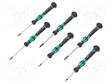 SCREWDRIVER: PRECISION-SET - PRECISION - HEX KEY,SPHERICAL - 6PCS. - Ruuvimeisselit ja sarjat - WERA.05118156001 - 1