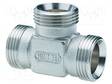 T-KAPPALE - ULKOKIERRE: G 3/4" - H: 40MM - NIKKELÖITY MESSINKI - Hydrauliikan kytkentälaitteet - HUMMEL-2253349501 - 1