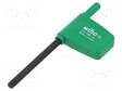 WRENCH: TORX® - TX20 - OVERALL LEN: 80MM - WORKING PART LEN: 45MM - Kuusiokolo- ja TORX avaimet - WIHA.03731 - 1
