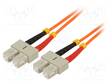 VALOKUITU PATCH-KAAPELI - OM2 - SC/UPC,MOLEMMIN PUOLIN - 1M - LSZH - Patchcordit ja valokuitu-pigtailit - LOG-FP2SC01 - 1