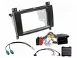 RATTIOHJAIN ADAPTERI- MERCEDES - MUSTA - VERSIO: 2 DIN - Adapterijohdot - 621190-37-1 - 1