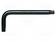 WRENCH: TORX® - TX9 - OVERALL LEN: 48MM - STEEL - SHORT - MUSTALASER - Kuusiokolo- ja TORX avaimet - WERA.05024004001 - 1
