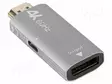 ADAPTERI - DISPLAYPORT-PISTORASIA,HDMI-PISTOKE,USB C RASIA - HDMI, DVI, DisplayPort johdot - AD-HD-DP-01 - 2