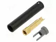 BANAANILIITIN 4MM - PISTORASIA - 32A - 30VAC - 60VDC - L: 43,5MM - MUSTA - Banaanijatkoliittimet - BL-4A-39-21 - 1